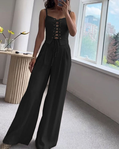 Jenny | All-Match String Top & Pants - todelt sett