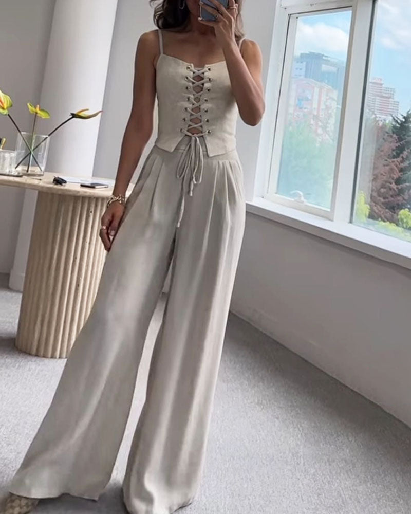 Jenny | All-Match String Top & Pants - todelt sett