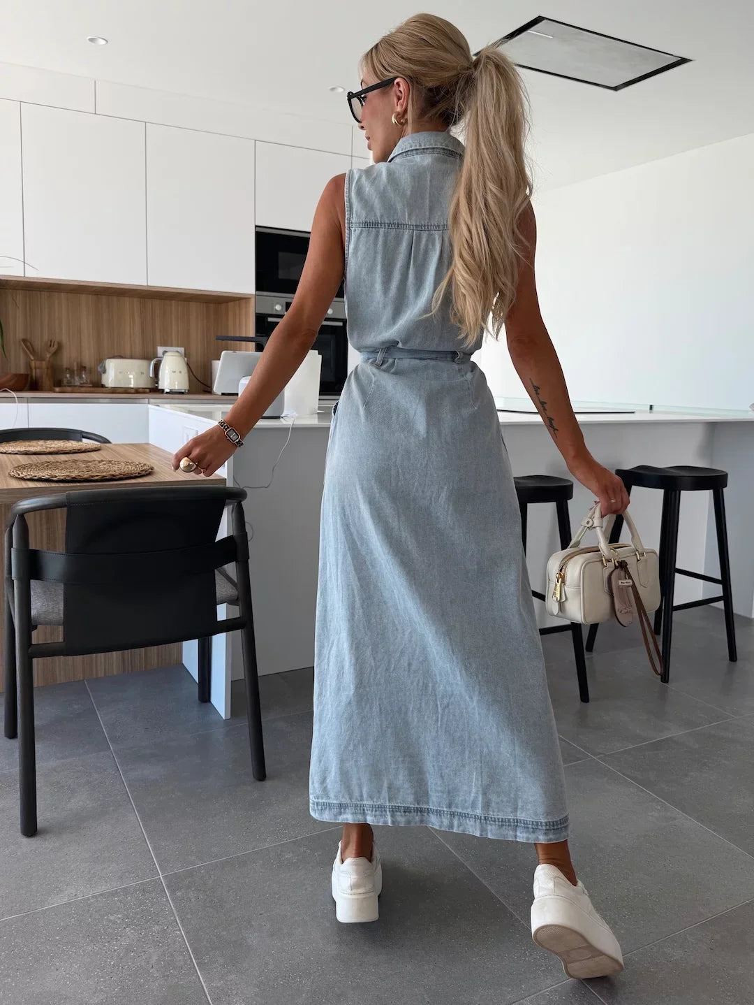 Louisa | Maxi Denim-kjole