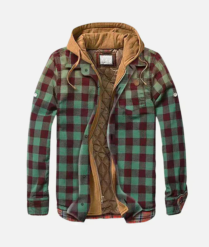 Yannick | Patchwork-Jacke mit Karomuster