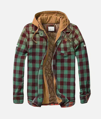 Yannick | Patchwork-Jacke mit Karomuster