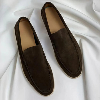 MARCUS | Elegante loafers i suède