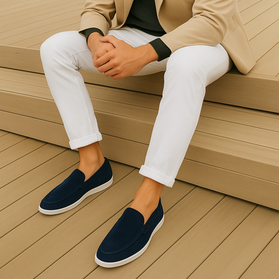 MARCUS | Elegante loafers i suède