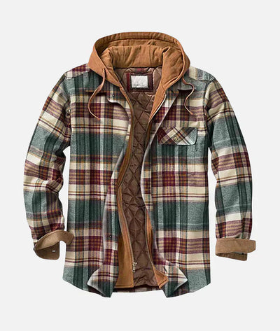 Yannick | Patchwork-Jacke mit Karomuster