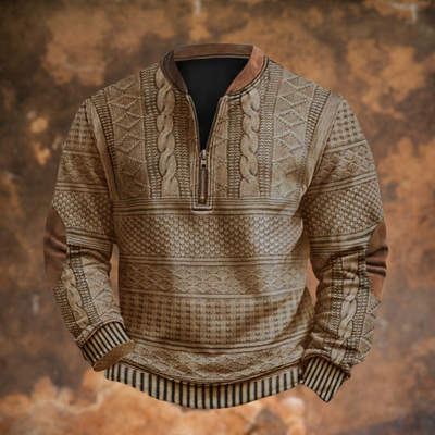Koen – Strickpullover mit Reißverschlussdetail