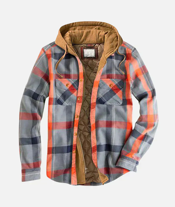 Yannick | Patchwork-Jacke mit Karomuster
