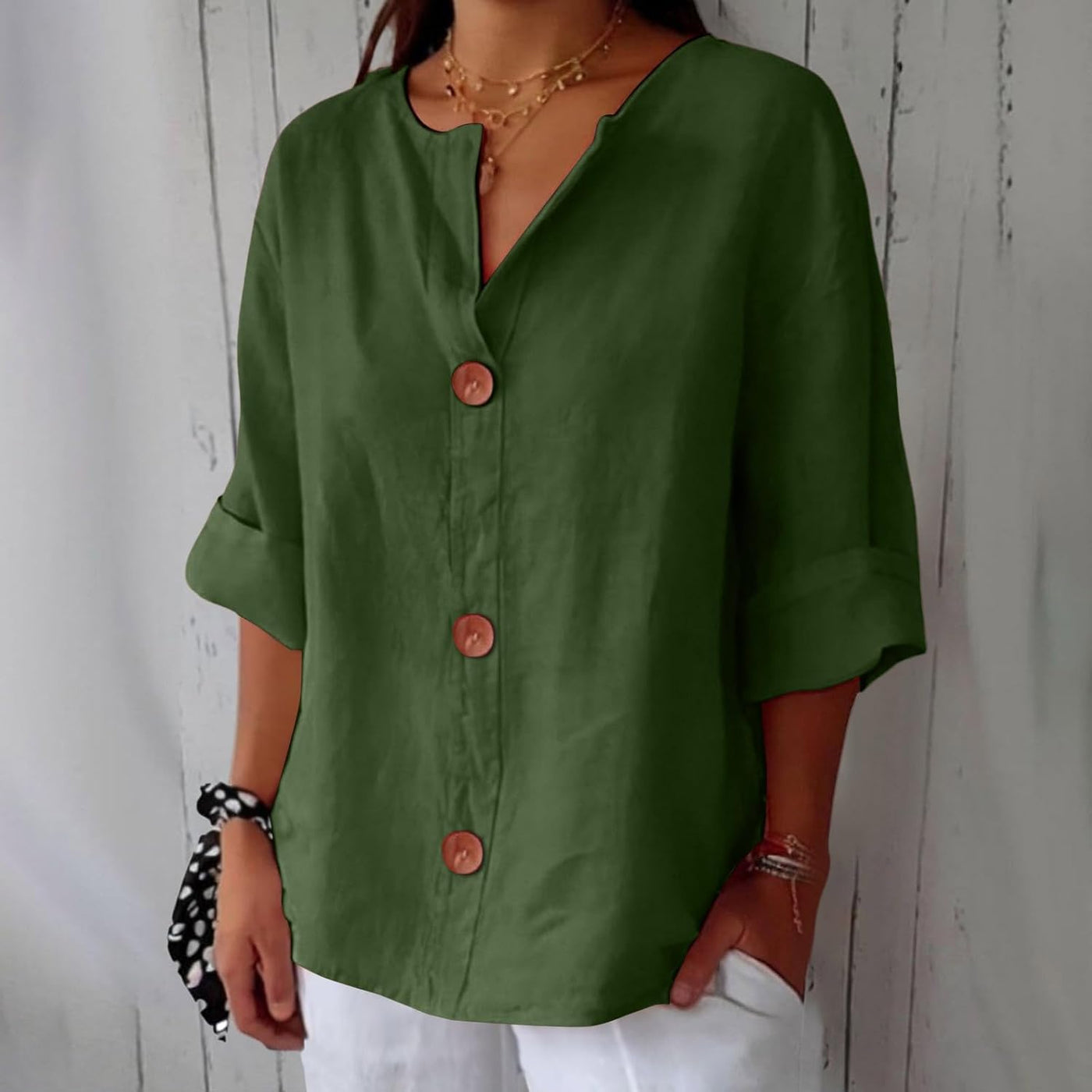 Nora | Uformell linbluse for tidløs eleganse