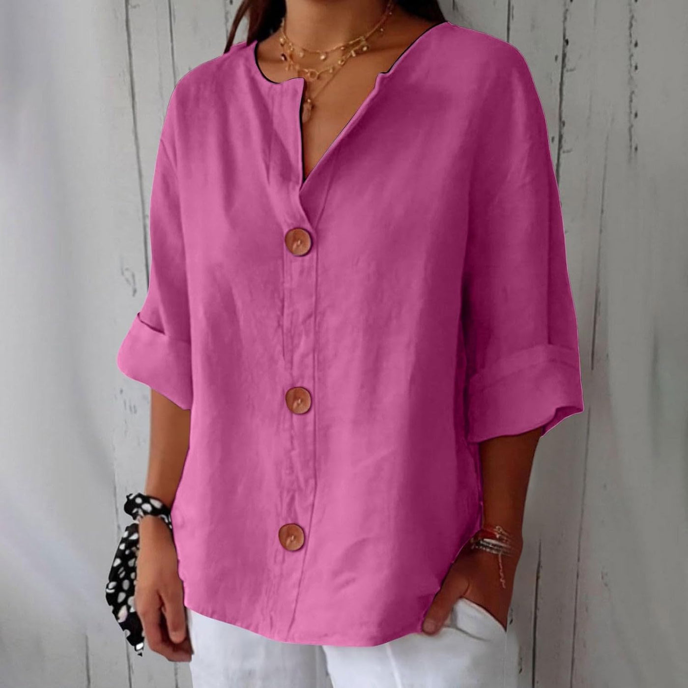 Nora | Uformell linbluse for tidløs eleganse
