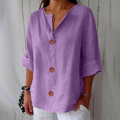 Nora | Uformell linbluse for tidløs eleganse