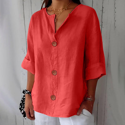Nora | Uformell linbluse for tidløs eleganse