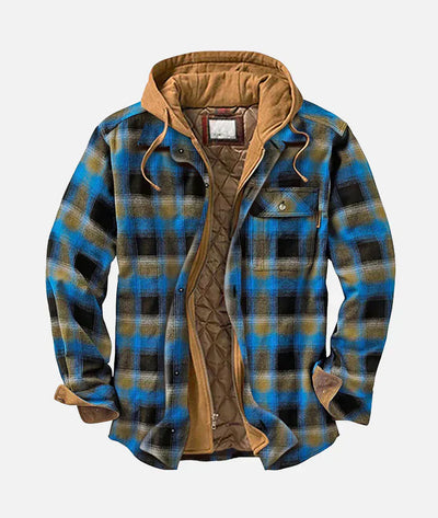 Yannick | Patchwork-Jacke mit Karomuster