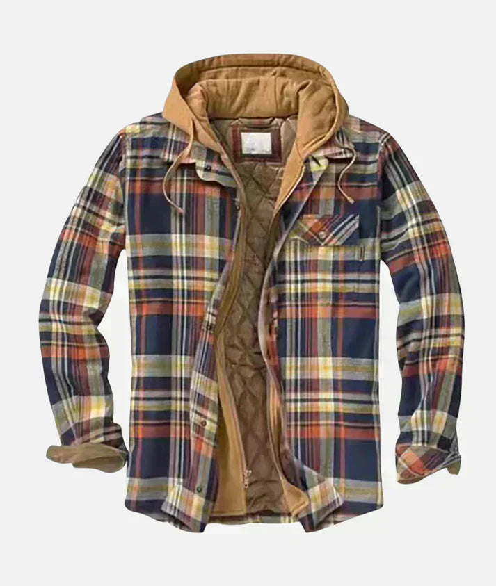 Yannick | Patchwork-Jacke mit Karomuster