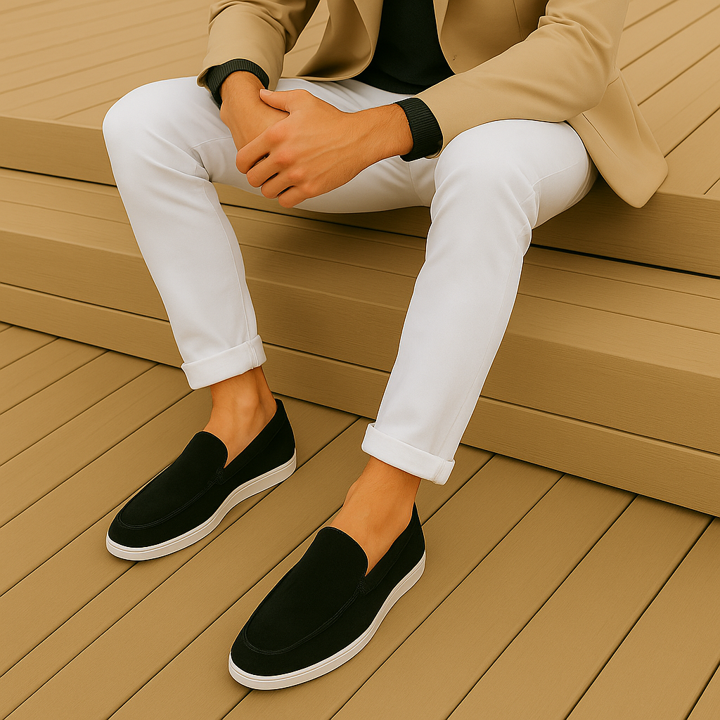 MARCUS | Elegante loafers i suède