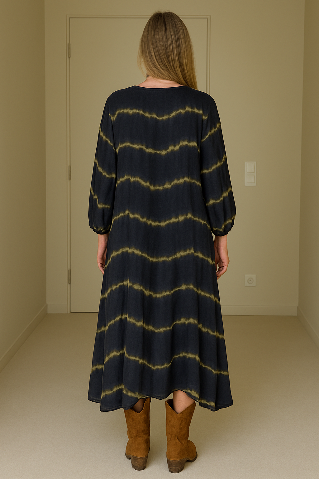 Julia™ | Bohemian Striped Maxi Dress