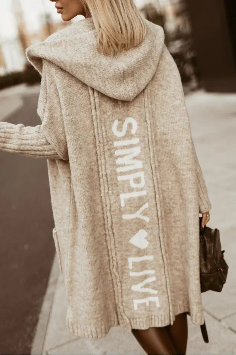 Avencea – Lange Strickjacke für Damen