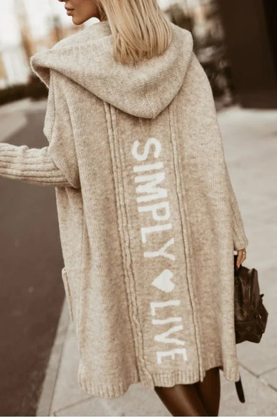 Avencea – Lange Strickjacke für Damen