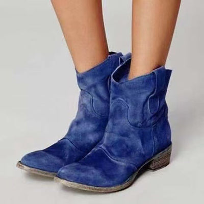 Carlotta – Stiefeletten aus genarbtem Leder