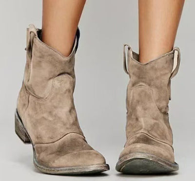 Carlotta – Stiefeletten aus genarbtem Leder