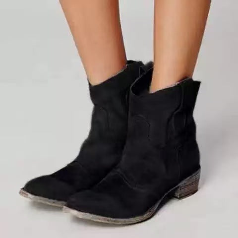 Carlotta – Stiefeletten aus genarbtem Leder