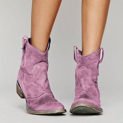 Carlotta – Stiefeletten aus genarbtem Leder