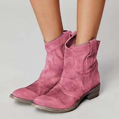 Carlotta – Stiefeletten aus genarbtem Leder
