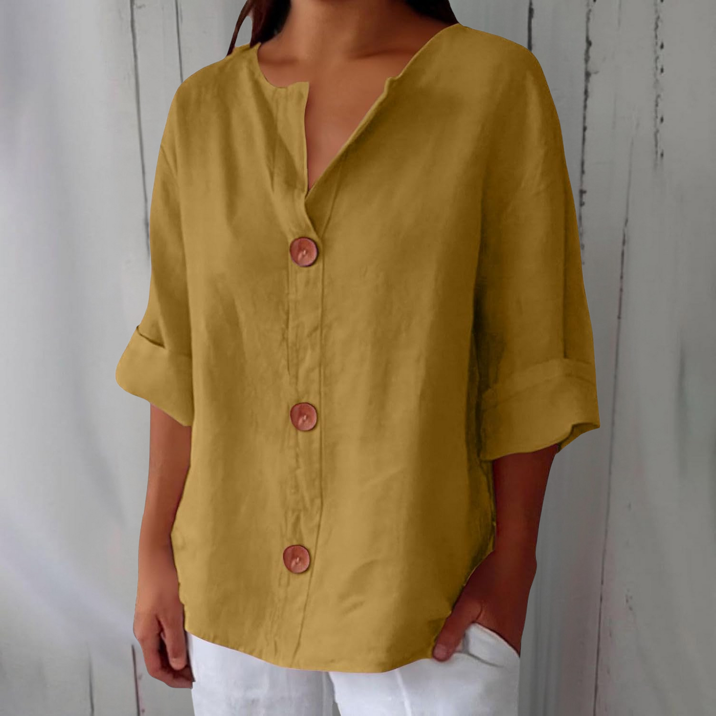 Nora | Uformell linbluse for tidløs eleganse