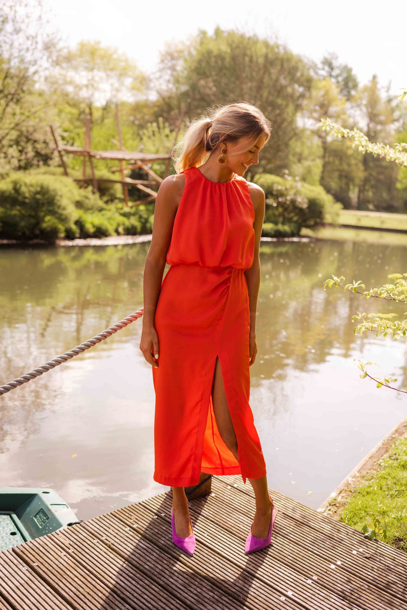 Leonie™ | Zomers Midi Jurkje