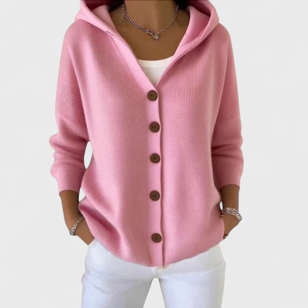 Elur | Eleganter Cardigan mit Kapuze