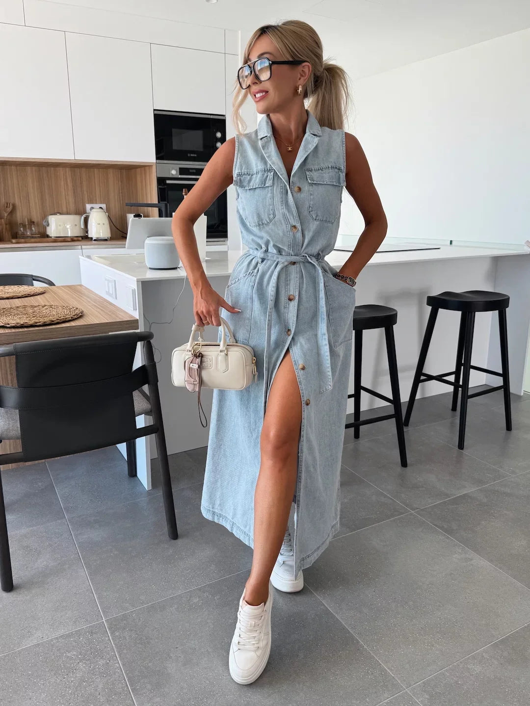Louisa | Maxi Denim-kjole