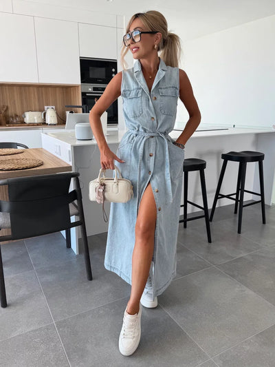 Louisa | Maxi Denim-kjole