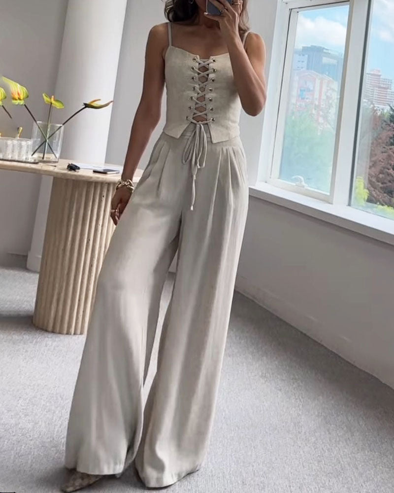 Jenny | All-Match String Top & Pants - todelt sett