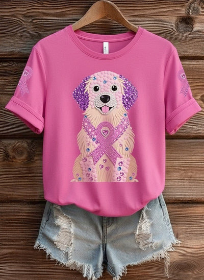 ROSA SPUREN - SOLIDARITÄTS-T-SHIRT MIT PRÄGUNG