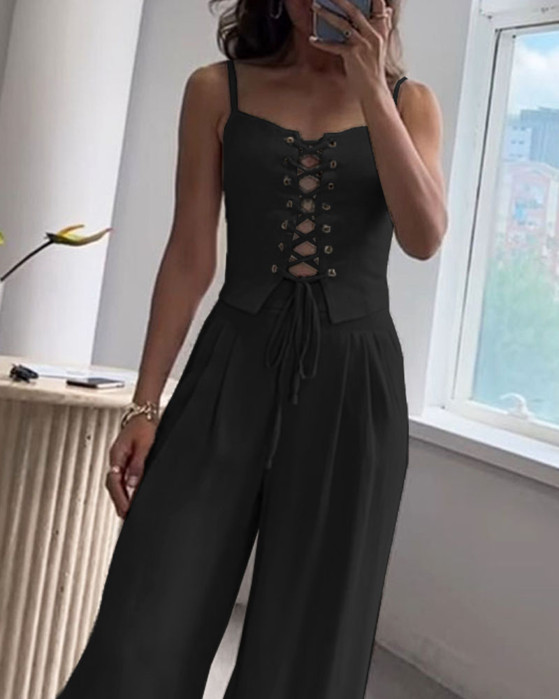 Jenny | All-Match String Top & Pants - todelt sett