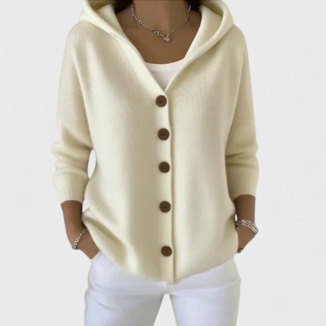 Elur | Eleganter Cardigan mit Kapuze