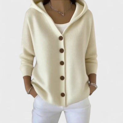 Elur | Eleganter Cardigan mit Kapuze