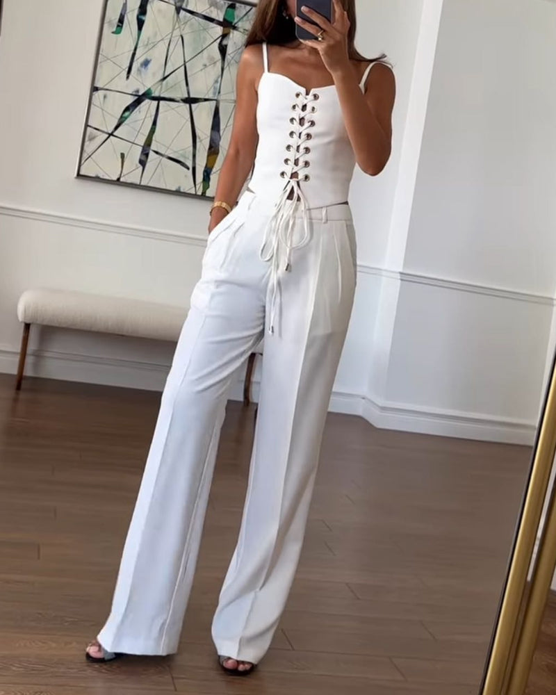 Jenny | All-Match String Top & Pants - todelt sett