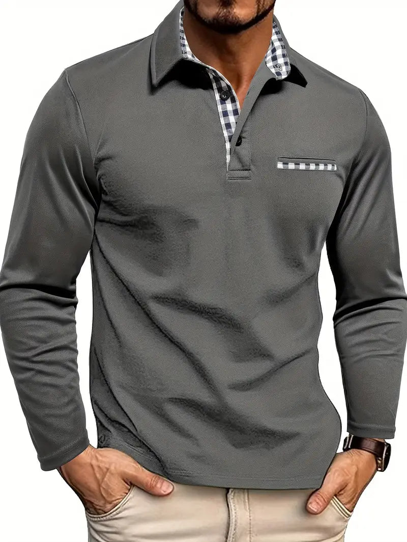 Lars – Poloshirt mit langen Ärmeln