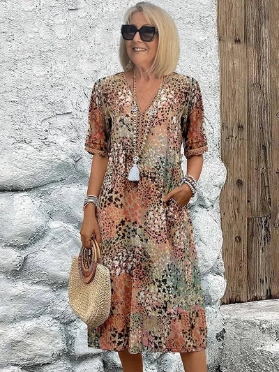 Lina™ | Lett kjole med V-hals