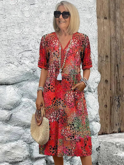 Lina™ | Lett kjole med V-hals