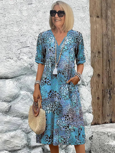 Lina™ | Lett kjole med V-hals