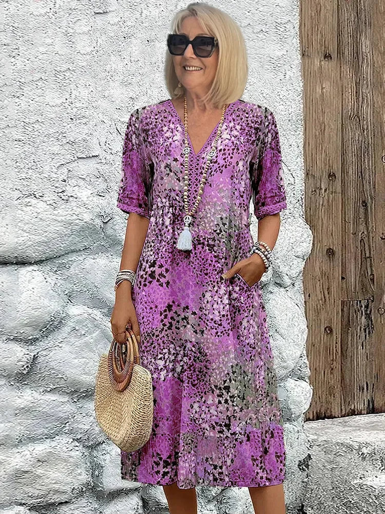 Lina™ | Lett kjole med V-hals