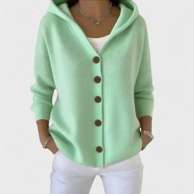Elur | Eleganter Cardigan mit Kapuze