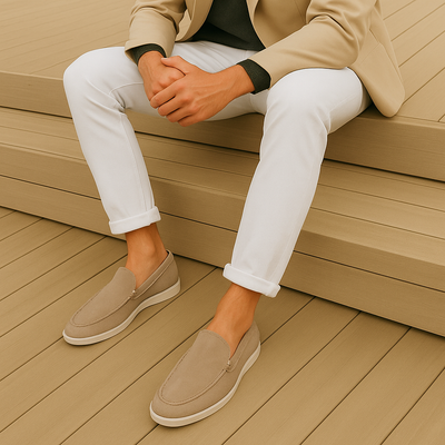MARCUS | Elegante loafers i suède