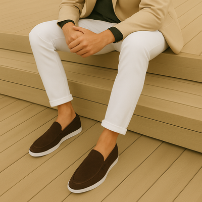 MARCUS | Elegante loafers i suède