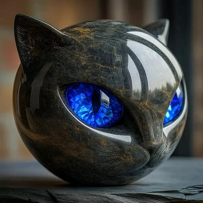 NyxCharm - Mystisk svart katteskulptur