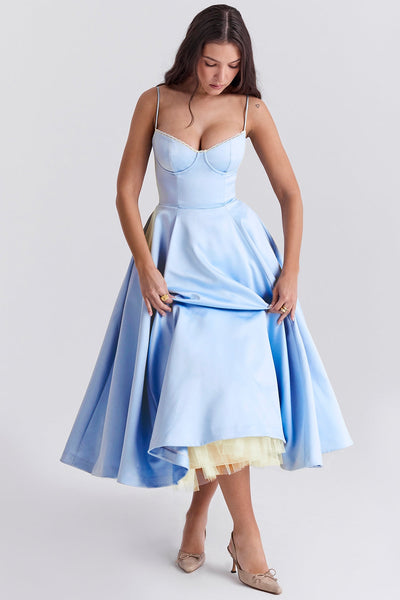 Cindy | Tule Midi Dress