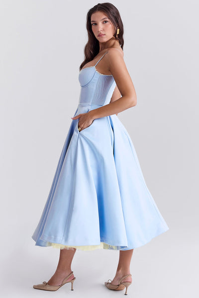 Cindy | Tule Midi Dress