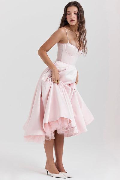 Cindy | Tule Midi Dress