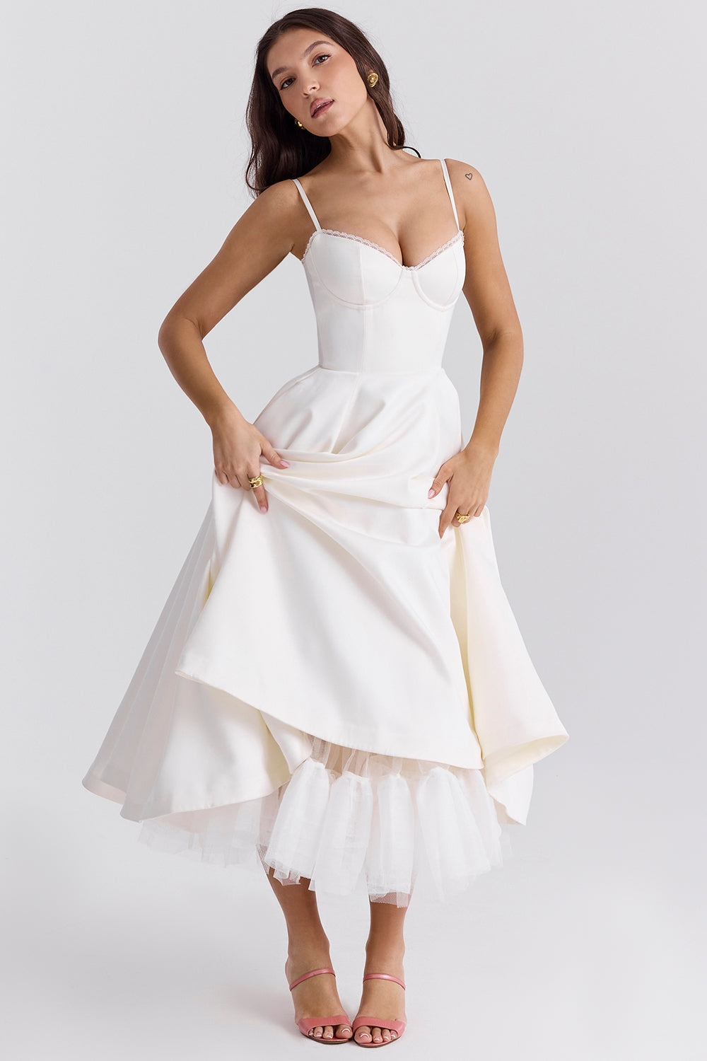 Cindy | Tule Midi Dress