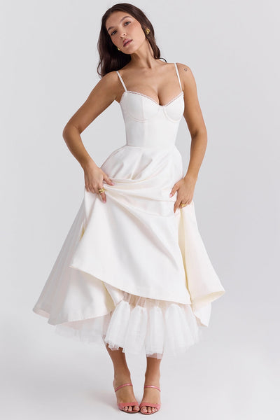 Cindy | Tule Midi Dress